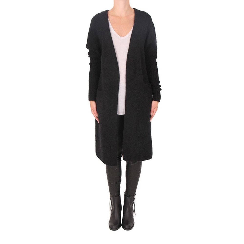 Ache studios mohair raya cardigan black size small